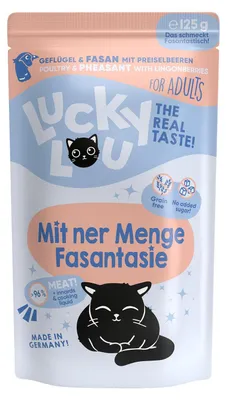 Produktbild von Lucky Lou Lifestage Adult Geflügel & Fasan 16x 125 g