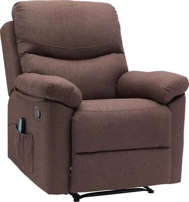 Produktbild von Massagesessel braun, Heizfunktion, 5 Massageprogramme, 8 Vibrationsstufen, 101x95x86 cm