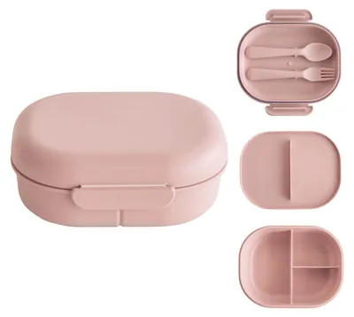 Produktbild von Mushie - Lunchbox Inkl. Besteck - Blush