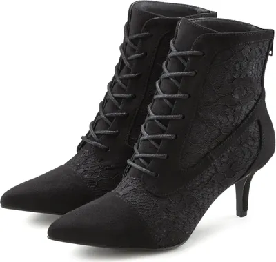 Produktbild von LASCANA Schnürstiefelette Sommerstiefelette schwarz Größe 39