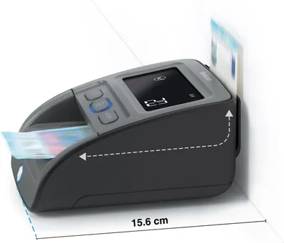 Produktbild von Safescan 155-S - Multi-Währung - Infrarot (IR) - Tinte - Magnetisch - Metallic thread - Size - Thickness - Watermark - Schwarz - LCD - AC - 12 V