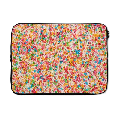 Produktbild von MuchoWow® Laptop Hülle 14 ZollZuckerkugeln in Regenbogenfarben Laptoptasche - Laptoptasche - Stoßsicher - Schutzhaube