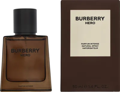 Produktbild von Burberry Hero Parfum Intense, Männer, 50 ml, Nicht nachfüllbare Flasche, Flüssiges Parfüm, Schwarzer Pfeffer, Leder