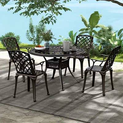 Produktbild von Gartenstuhl - Balkonstuhl - Terrassenstuhl - Outdoor-Stuhl - Ausugußaluminium