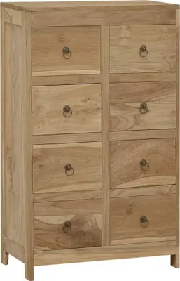 Zdjęcie produktu dla Komoda, 55x30x90 cm, lite drewno tekowe