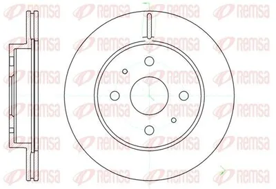 Produktbild von 2x REMSA Bremsscheibe 61190.10 vorne für SUBARU JUSTY IV für DAIHATSU YRV (M2)