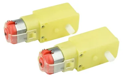 Productafbeelding van Elektromotor Dubbele As - Mini Motor - Robot Bouwen - 1:120 Reductie - 65mm Lengte - Zilver