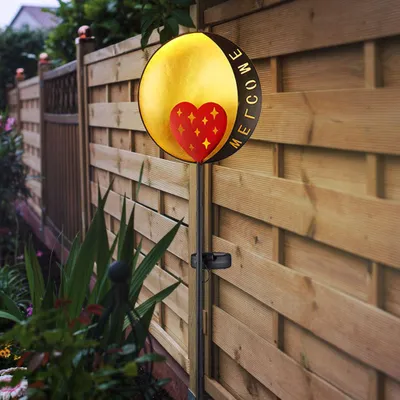 Produktbild von LED Solar Steckleuchte, Welcome, H 78,5 cm