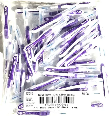Produktbild von GUM TRAV-LER  Interdentalbürsten violett 1,2mm - 50 Stück im Beutel