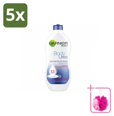 Productafbeelding van 5 x Garnier Body Urea, verzachtende bodylotion met karitéboter, 400 ml - voordeelverpakking - 5 stuks