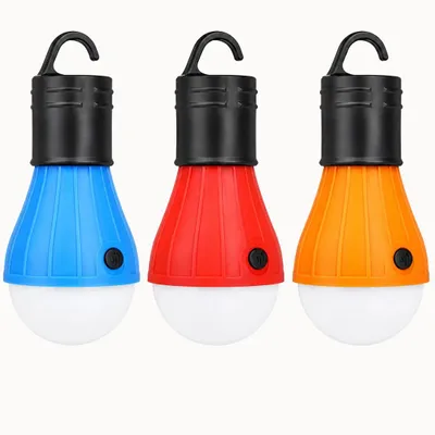 Produktbild von LED Campinglaterne 3 Stück Batterie Betrieb Kaltweiß Zelt Leuchte Lampe Haken 3 Modi Camping Wohnwagen Garten Freizeit