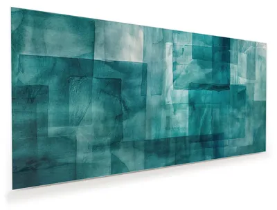 Produktbild von Glasbild 110x55cm in XXL für Wohnzimmer, Schlafzimmer Motiv Abstrakte Formen