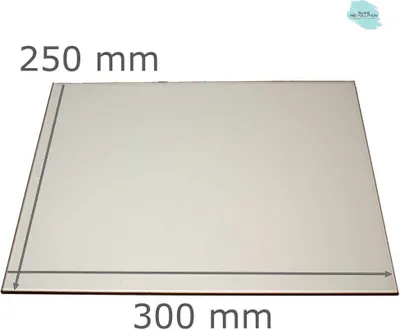 Produktbild von Feuerfestes Kaminglas nach Maß | Ofenglas für alle Größen - (680,00 EUR / qm) - 300 mm x 250 mm