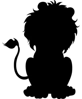 Produktbild von Kreidetafel-Aufkleber – abwischbare, selbstklebende Wandaufkleber – Löwensilhouette – 95 x 75 cm