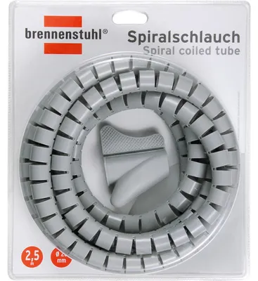 Produktbild von Brennenstuhl Spiralschlauch L = 2,5m; Ø = 20mm grau, 1164360