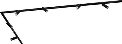 Produktbild von Ledvion - Schienensystem lampen, 3m, 1-Phasen, 4,9W, inklusive 6x GU10 LED , Schwarz, RGB, 6-flammig Spot, spotlight, deckenspot, deckenstrahler, strahler lampe