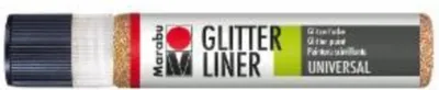 Obrázok produktu pre Marabu 18030009586, Zlato, Červená, Rôzne farby, Kolo, GLITTER-RED GOLD, atrament s vodným základom, 1 kusov