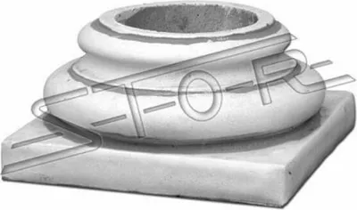 Image de Socle Pied Colonne Décoration Jardin Support Fondation Pierre Style Antique S108001