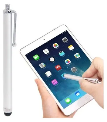 Produktbild von 2x Display Touch Pen Eingabe Stift für iPad iPhone Samsung Huawei Xiaomi Silber