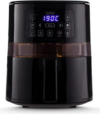 Produktbild von Lauben Hot Air Fryer 4000BC, Heißluftfritteuse, 4 Liter, transparentes Fenster, Innenbeleuchtung, 1 600 W, 8 Programme, 360° Heißluftzirkulation