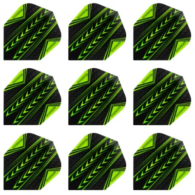 Produktbild von Datadart | Pro100 Dart Flights | 100 Mikron | Grün | 3 Sets = 9 Flights