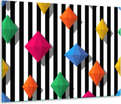 Produktbild von Herdabdeckplatten Glaskeramikkochfeld-Abdeckung Spritzschutz Glas 60x52cm Muster