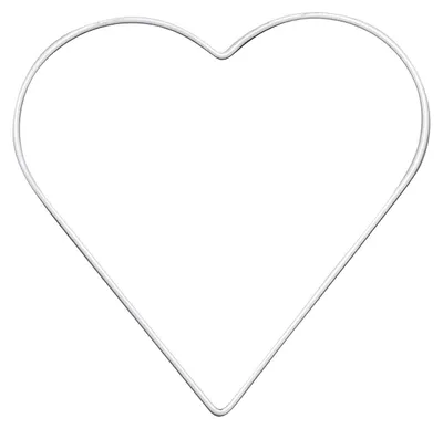 Immagine prodotto di Cuore di metallo Glorex bianco, 20 cm