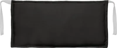Produktbild von Schwarzes Kissen Kopfstütze für Holz-Liegestuhle 45 x 25 cm Wasserabweisende Polster aus Hochwertigem Polyester mit Polyester-Hohlfaser-Flocken Füllung [144]