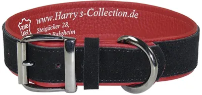 Produktbild von Hundehalsband aus feinstem Leder in vielen Farben von 28-48 cm