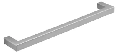 Produktbild von Möbelschrankgriff aus Zink-Aluminium-Legierung (Zamak) mit gebürsteter Aluminiumoberfläche, 128 mm