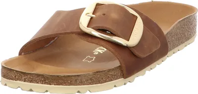 Produktbild von Birkenstock Damen Pantoletten Madrid Big Buckle braun Leder 39