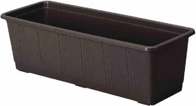 Produktbild von Bewsserungskasten Aqua Gr.100 cm braun mit Wasserstandsanzeige