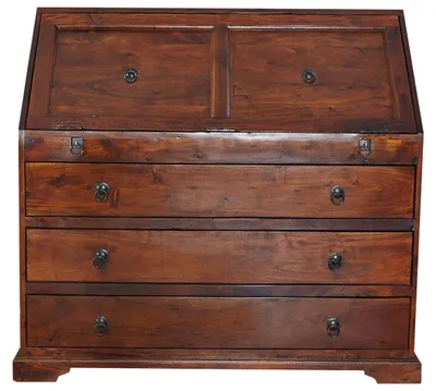 Produktbild von MASSIVMOEBEL24.DE Sekretär Akazie 107x50x100 nougat lackiert OXFORD #515