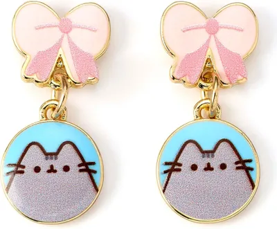 Produktbild von Pusheen Drop Ohrringe Pink Bows