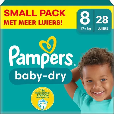Produktbild von Pampers Baby-Dry 8006540715949, Junge/Mädchen, Hosenwindel, 17 kg, Weiß, Baumwolle, Polyester, Tag & Nacht