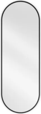 Obrázok produktu pre Mexen Loft oválne kúpeľňové zrkadlo 100 x 35 cm, čierny rám - 9851-100-035-000-70