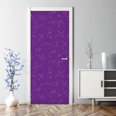 Produktbild von Dekorative Türposter Klebefolie selbstklebend Wandaufkleber Himmel Nachtklima 85 x 200 cm