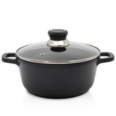 Produktbild von Krüger 22024D Aluguss-Topf Delta mit Glasdeckel, 24 cm