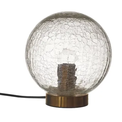 Image de Lampe A Poser Boule En Verre Cisele