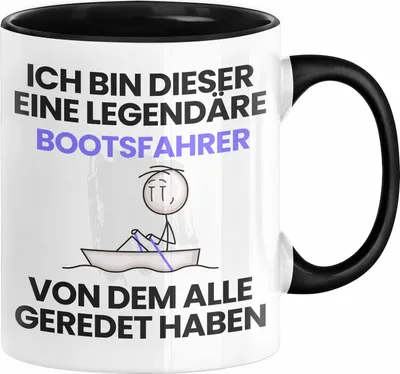 Produktbild von Bootsfahrer Geschenk Tasse Lustige Geschenkidee Geburtstag für Bootsfahrer Ich Bin Dieser Legendäre Bootsfahrer Von Dem Alle Geredet Haben Kaffee-Becher (Schwarz)