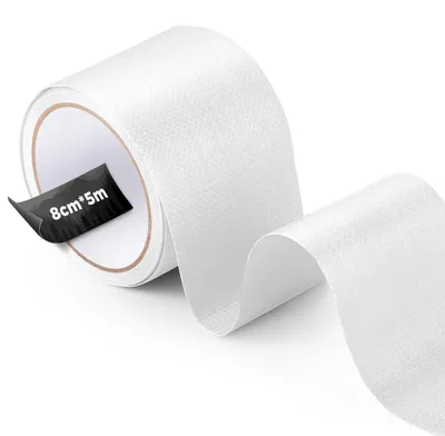 Productafbeelding van Reparatielint 5 meter x 8 cm, waterafstotend, wit, met geweven oppervlak