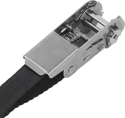 Zdjęcie produktu dla 1 cal 25 mm pasy napinające z grzechotką, czarne, nierdzewne, precyzyjne szwy do motocykli, przyczep, ciężarówek, kajaków, łodzi, 3 m/9,8 stopy
