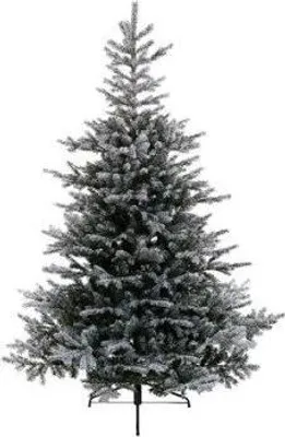 Productafbeelding van Grandis Fir kunstkerstboom groen besneeuwd H150 cm D90 cm Everlands