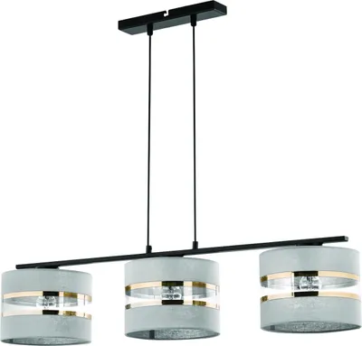 Obrázek produktu pro Závěsné svítidlo Sara, černé a šedé, 3xE27x15W, kov, rozměry: 80x86x20 cm, IP20, Sigma Lighting