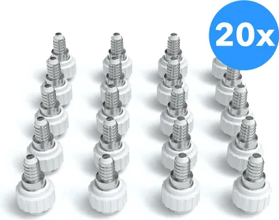 Produktbild von EAZY CASE 20x Lampensockel Adapter (E14->G9) - Konverter E14 Fassung auf G9 Lampenadapter, für LED-/Halogen- und Energiesparlampen Sockeladapter, Weiß