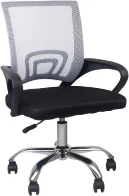 Obrázek produktu pro Ergonomická kancelářská židle - Na kolečkách - Prodyšná - Výškově nastavitelná - Pro dospělé - Černá/světle šedá
