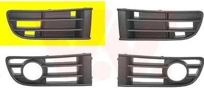 Image de VAN WEZEL Grille de pare-chocs avant droite pour VW Polo IV