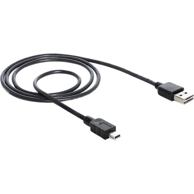 Produktbild von Delock Kabel EASY-USB 2.0 Typ-A Stecker > USB 2.0 Typ Mini-B Stecker 2 m schwarz