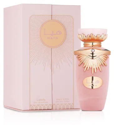 Produktbild von Lattafa Haya Eau de Parfum 100 ml Damen – Blumig Süßer Duft mit Vanille & Früchten – Langanhaltendes Frauen Parfum