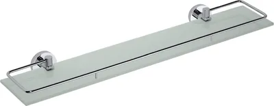 Produktbild von BOMEGA Glasablage Messing Chrom poliert 600x55x130 mm für Bad & Küche >> zum Bohren